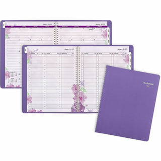 Beautiful Day Weekly/Monthly Planner, Vertical-Column Format, 11 x 8.5, Purple Cover, 13-Month (Jan to Jan): 2024 to 2025