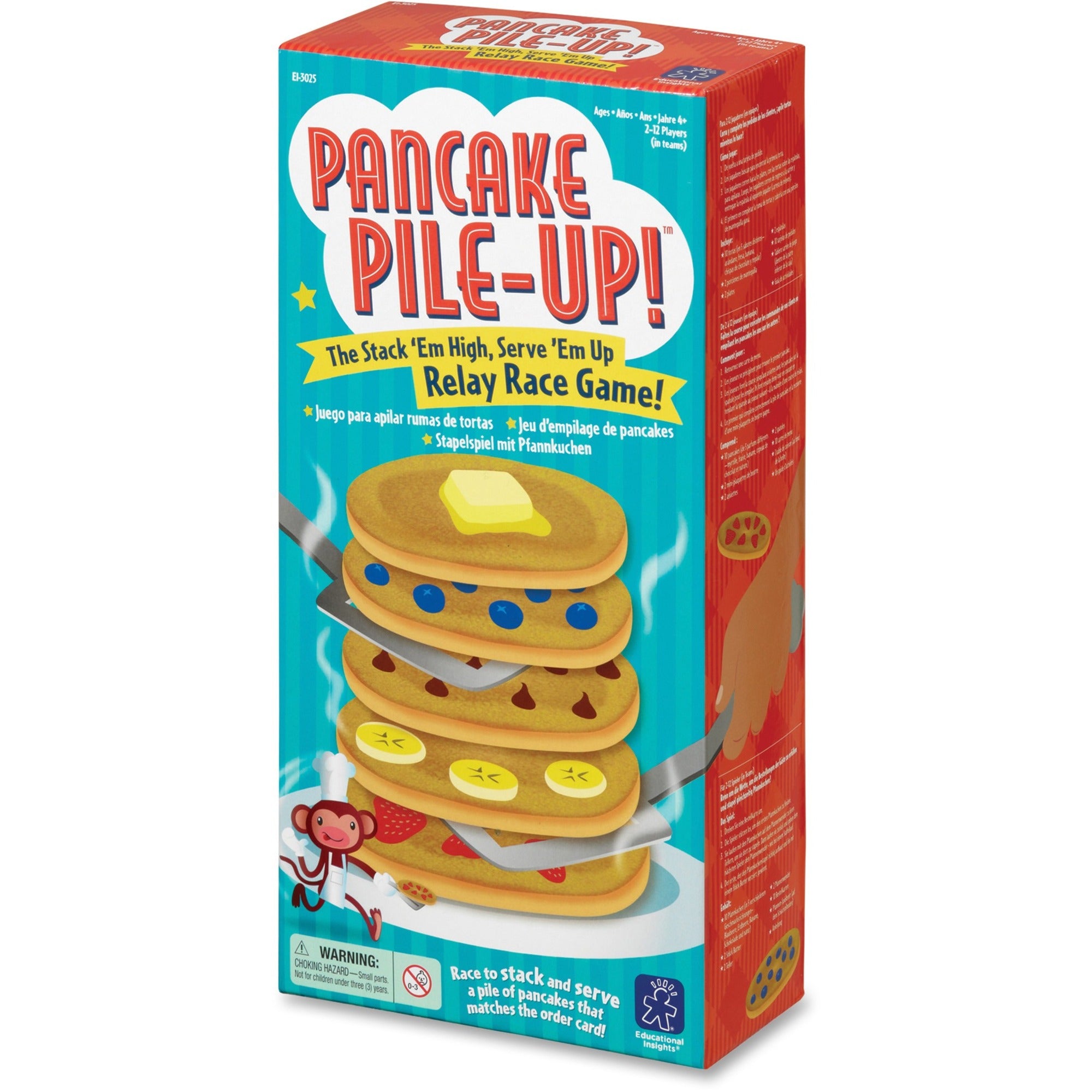 educational-insights-pancake-pile-up-relay-race-game-assorted_eii3025 - 1
