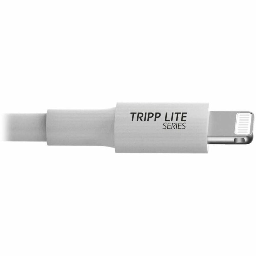 Tripp Lite by Eaton USB-A to Lightning Sync/Charge Cable (M/M) - MFi Certified White 6 ft. (1.8 m) - Lightning/USB for iPad, iPhone, iPod - 6 ft / 2M - 1 x Type A Male USB - 1 x Lightning Male Proprietary Connector - White