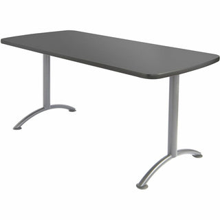 Iceberg Arc Fixed Height Table 36X72 Rectangular, Graphite - For - Table TopRectangle Top - 72" Table Top Length x 36" Table Top Width - Assembly Required - Graphite - 1 Each