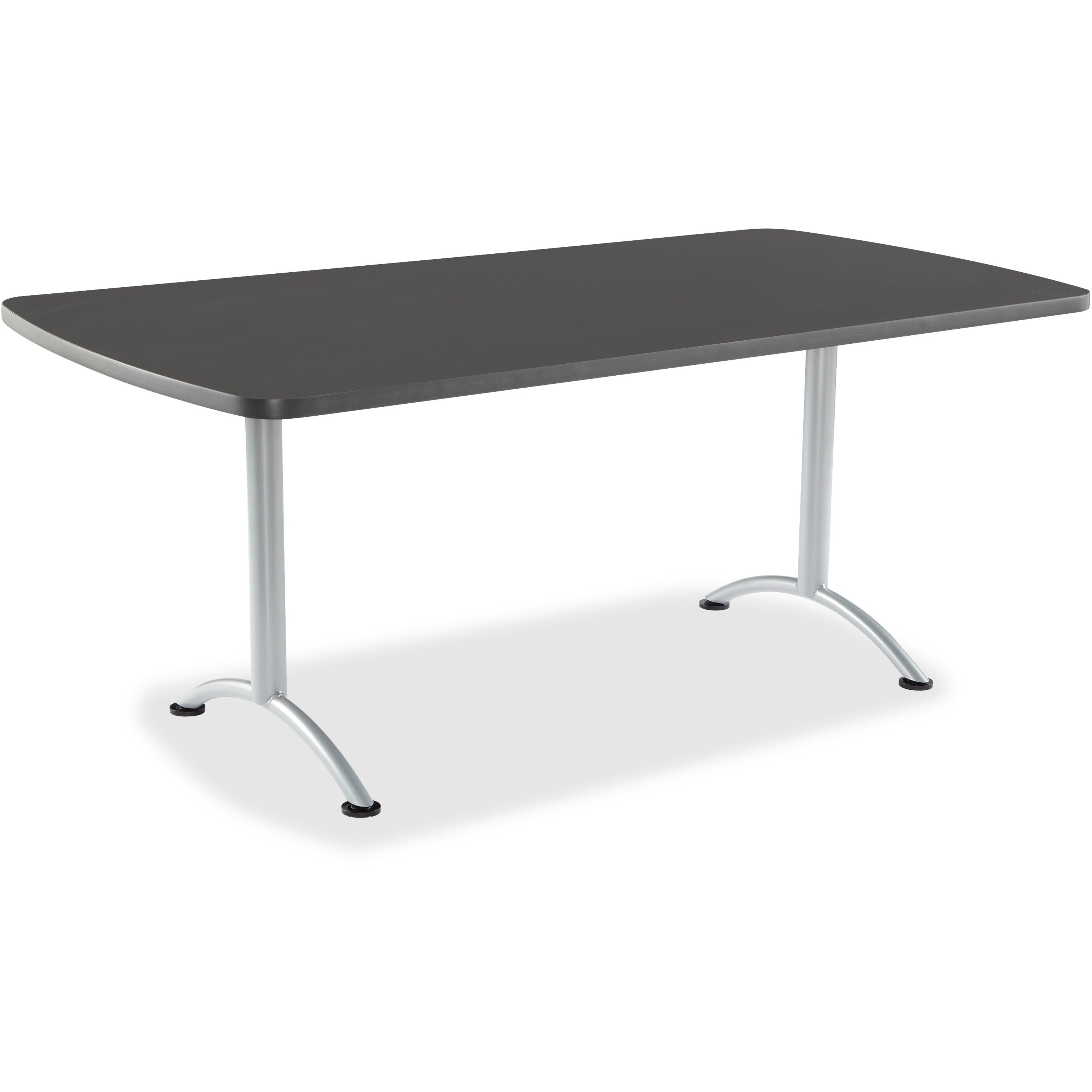 iceberg-arc-fixed-height-table-36x72-rectangular-graphite-for-table-toprectangle-top-72-table-top-length-x-36-table-top-width-assembly-required-graphite-1-each_ice69227 - 1