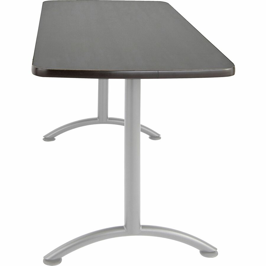 Iceberg Utility Table - For - Table TopRectangle Top - 60" Table Top Length x 30" Table Top Width - Assembly Required - Graphite - 1 Each