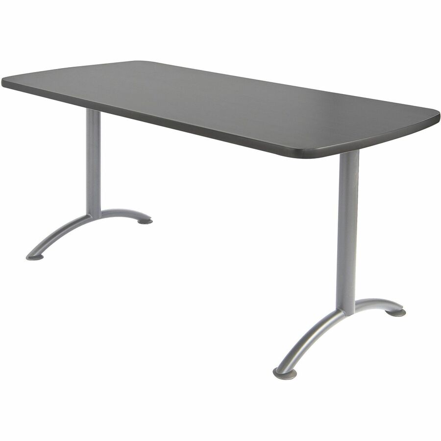 Iceberg Utility Table - For - Table TopRectangle Top - 60" Table Top Length x 30" Table Top Width - Assembly Required - Graphite - 1 Each