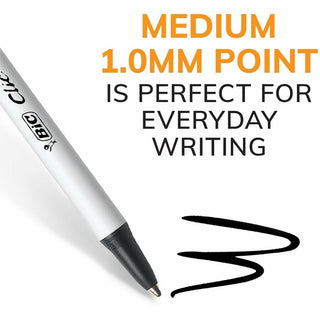 BIC Clic Stic Retractable Ballpoint Pens, Sold as 1 Box, 24 Each per Box