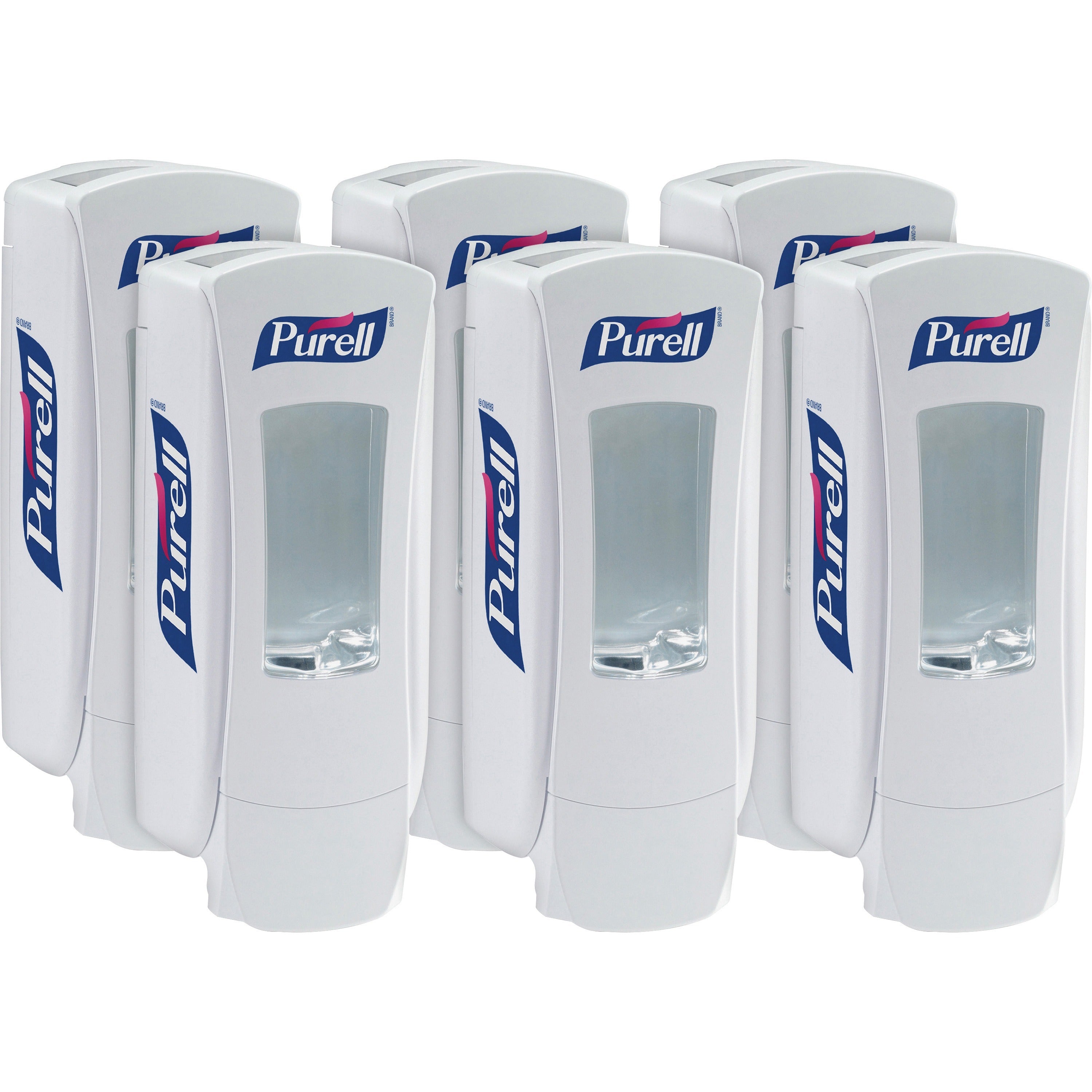 PURELL ADX-12 Dispenser - Manual - 1.27 quart Capacity - White - 6 / Carton - 