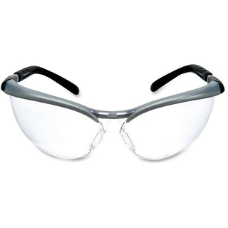 3M Adjustable BX Protective Eyewear - Ultraviolet Protection - Silver, Black - Anti-fog, Adjustable, Comfortable, UV Resistant - 1 Each