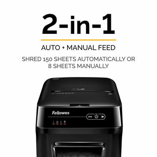 AutoMax 150C Auto Feed Cross-Cut Shredder, 150 Auto/8 Manual Sheet Capacity