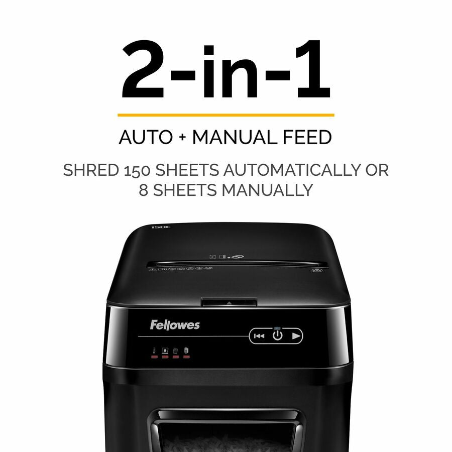 AutoMax 150C Auto Feed Cross-Cut Shredder, 150 Auto/8 Manual Sheet Capacity