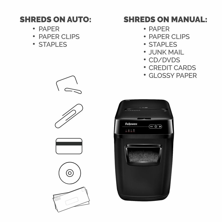 AutoMax 150C Auto Feed Cross-Cut Shredder, 150 Auto/8 Manual Sheet Capacity