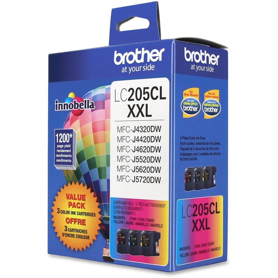 LC2053PKS Innobella Super High-Yield Ink, 1,200 Page-Yield, Cyan/Magenta/Yellow