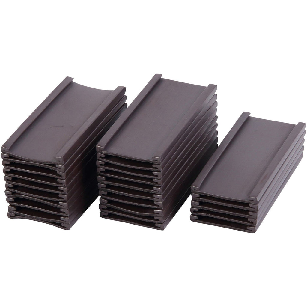 MasterVision 2"x1" Magnetic Data Cards - Support 2" x 1" Media - 25 / Pack - Black - 