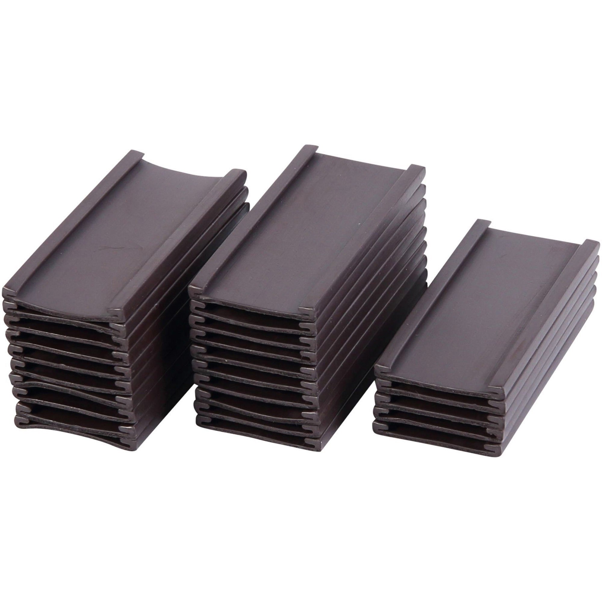 MasterVision 2"x1" Magnetic Data Cards - Support 2" x 1" Media - 25 / Pack - Black - 