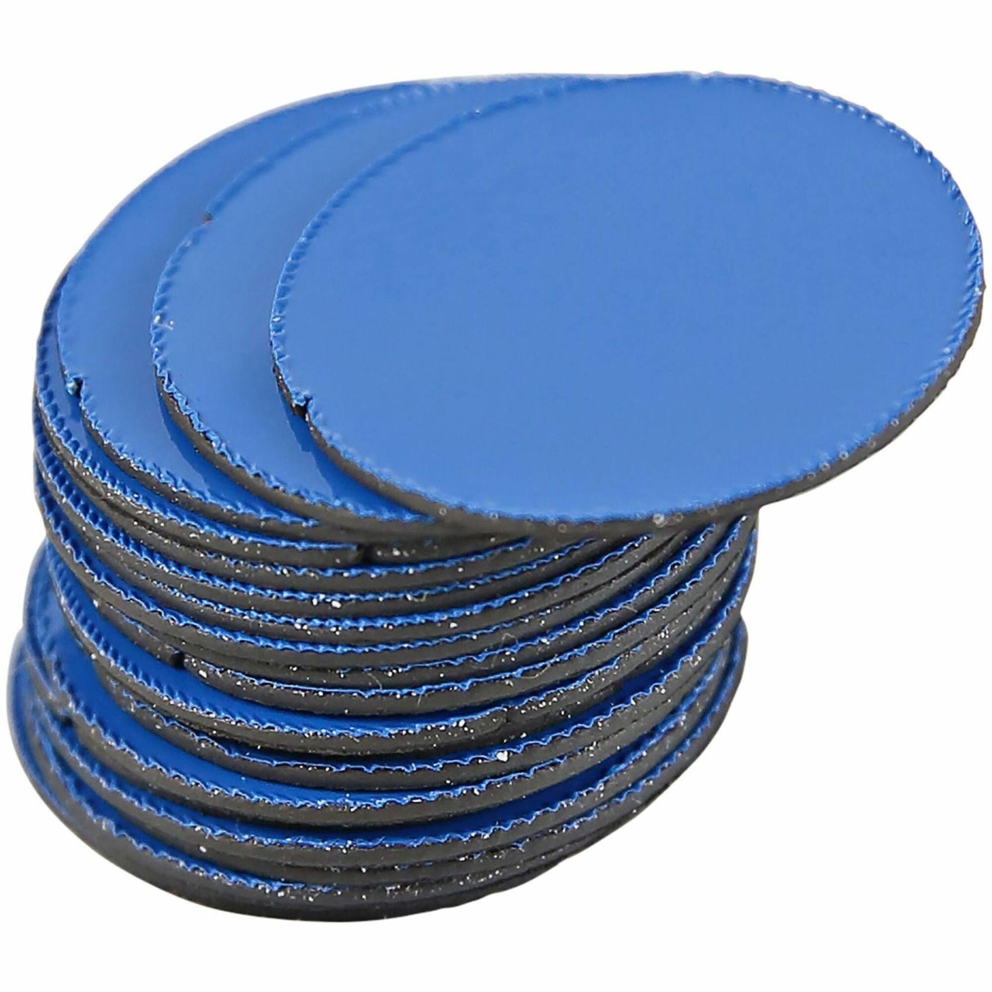 Interchangeable Magnetic Board Accessories, Circles, 0.75" Diameter, Blue, 20/Pack