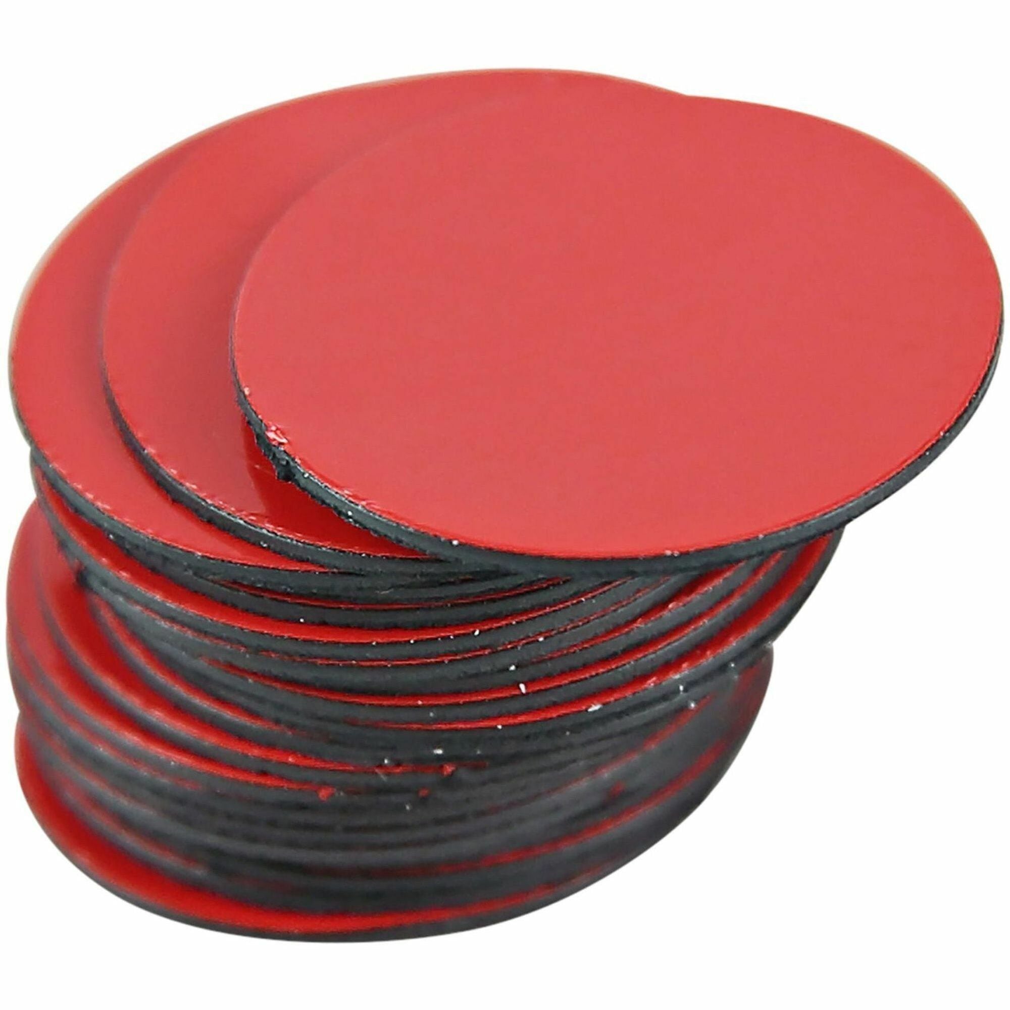 MasterVision Magnetic Color Coding Dots - - Height3/4" Diameter - Round - Red - Vinyl - 20 / Pack - 