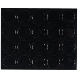 MasterVision Magnetic Color Coding Dots - - Height3/4" Diameter - Round - Black - Vinyl - 20 / Pack - 