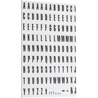 Interchangeable Magnetic Board Accessories, Letters, Black, 0,75"h