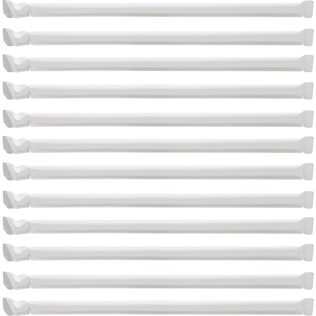 Genuine Joe Jumbo Translucent Straight Straws - 7.8" Length - 6000 / Carton - Clear