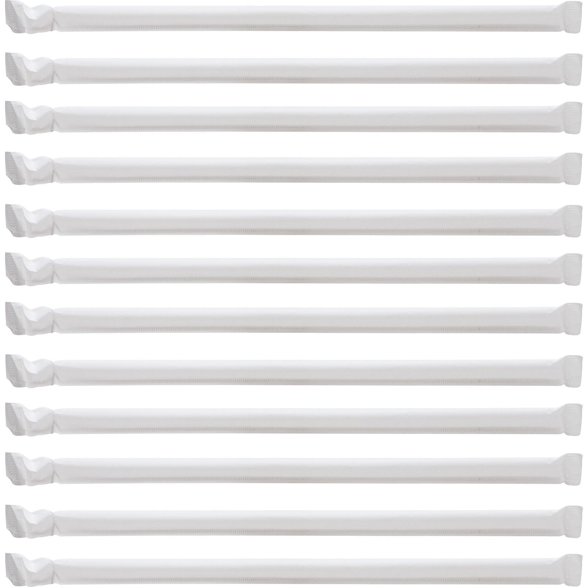 Genuine Joe Jumbo Translucent Straight Straws - 7.8" Length - 6000 / Carton - Clear