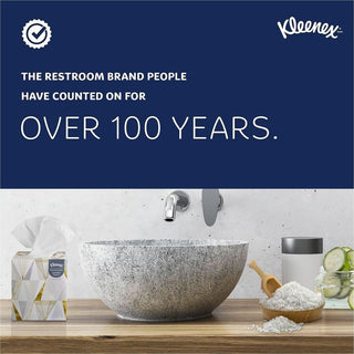 Kleenex Professional Naturals Facial Tissue Cube for Business - 8.30" x 7.80" - White - Fiber - Soft - For Restroom - 90 Per Box - 36 / Carton