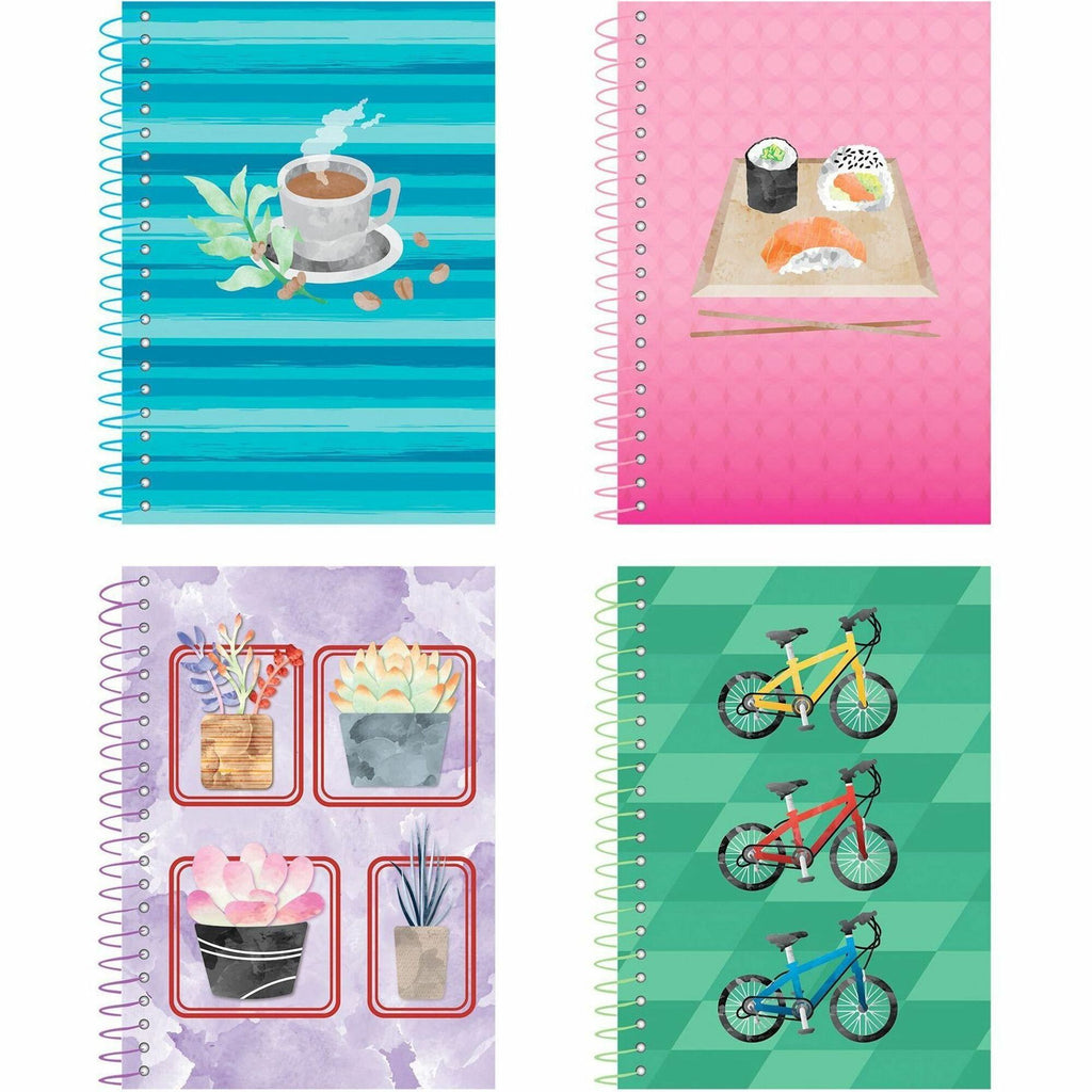 Roaring Spring Lifenotes Wirebound Notebook - 80 Sheets - 160 Pages - Printed - Spiral Bound - Both Side Ruling Surface - 15 lb Basis Weight - 56 g/m2 Grammage - 7" x 5" - 1.25" x 5" x 7" - White Paper - Recycled - 4 / Pack