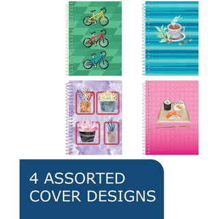 Roaring Spring Lifenotes Wirebound Notebook - 80 Sheets - 160 Pages - Printed - Spiral Bound - Both Side Ruling Surface - 15 lb Basis Weight - 56 g/m2 Grammage - 7" x 5" - 1.25" x 5" x 7" - White Paper - Recycled - 4 / Pack