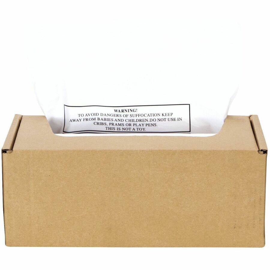 Shredder Waste Bags, 16 to 20 gal Capacity, 50/Carton