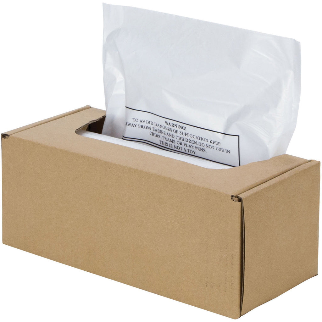 Shredder Waste Bags, 16 to 20 gal Capacity, 50/Carton