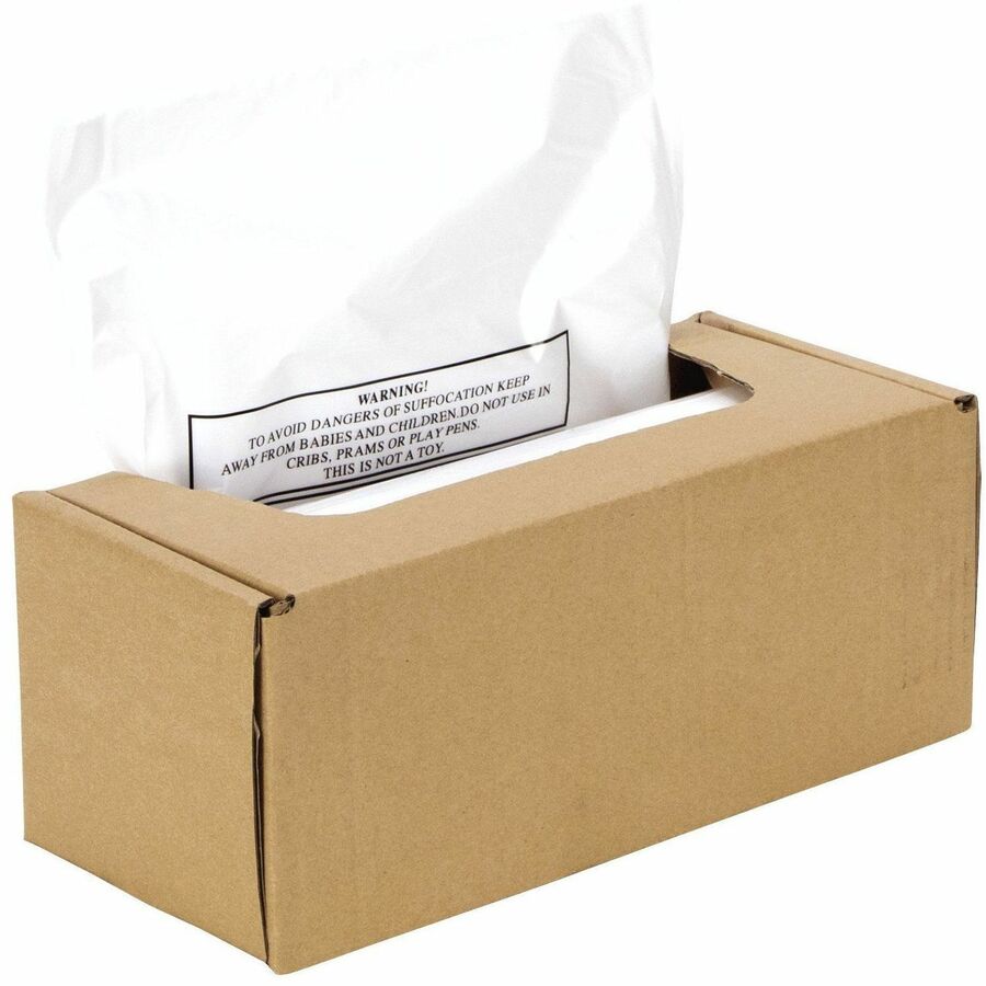 Shredder Waste Bags, 16 to 20 gal Capacity, 50/Carton
