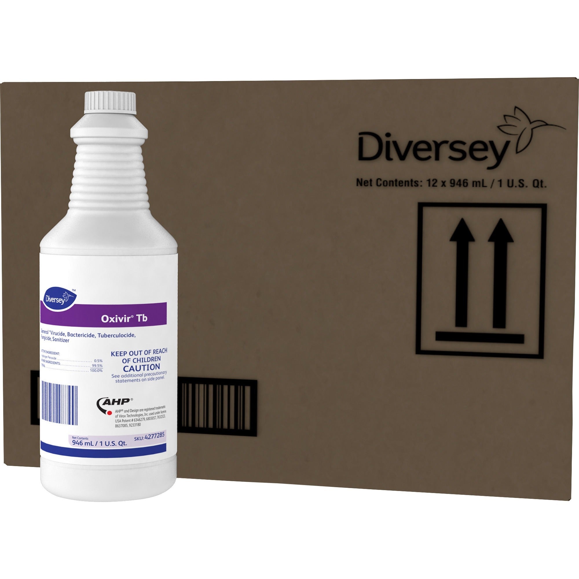 diversey-oxivir-ready-to-use-surface-cleaner-for-hospital-32-fl-oz-1-quart-12-carton-voc-free-ape-free-odorless_dvo4277285ct - 1