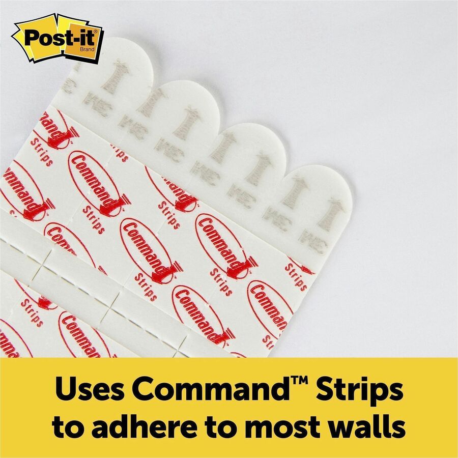 Post-it Self-Stick Wall Pads - 20 Sheets - Plain - Stapled - 18.50 lb Basis Weight - 20" x 23" - White Paper - Self-adhesive, Repositionable, Bleed Resistant, Cardboard Back - 4 / Carton