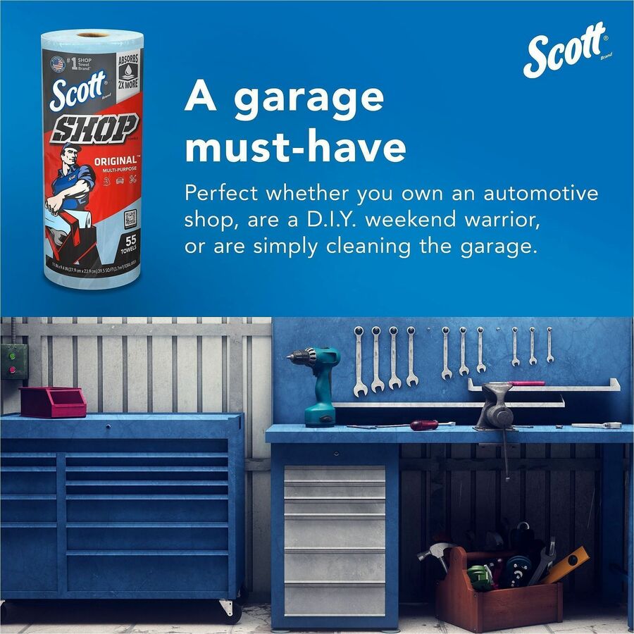 Scott Shop Roll Towels, Sold as 1 Carton, 12 Roll per Carton