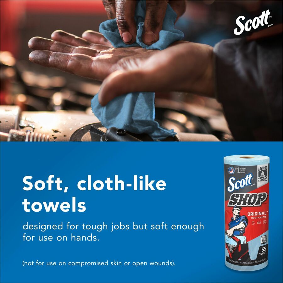 Scott Shop Roll Towels, Sold as 1 Carton, 12 Roll per Carton - 4