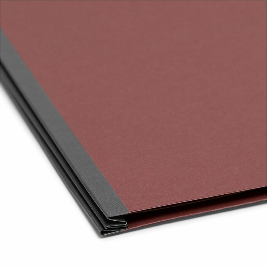 Smead SuperTab 2/5 Tab Cut Letter Recycled Classification Folder - 8 1/2" x 11" - 2" Expansion - 2 x 2S Fastener(s) - 2" Fastener Capacity for Folder - Top Tab Location - Right of Center Tab Position - 2 Divider(s) - Red - 100% Recycled - 10 / Box