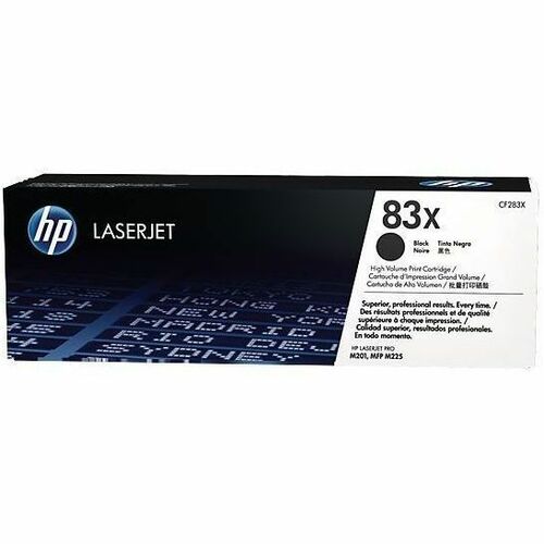 HP 83X, (CF283X) High-Yield Black Original LaserJet Toner Cartridge