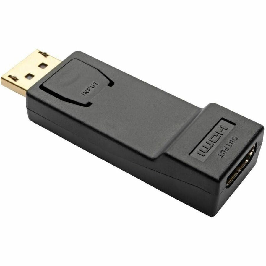 Tripp Lite by Eaton DisplayPort to HDMI Video Adapter Converter Compact 1080p M/F - 1 x DisplayPort Male Digital Audio/Video - 1 x HDMI Female Digital Audio/Video - Black