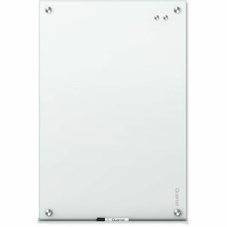 Quartet Infinity Glass Dry-Erase Whiteboard - 96" (8 ft) Width x 48" (4 ft) Height - White Tempered Glass Surface - White Frame - Horizontal/Vertical - Magnetic - 1 Each