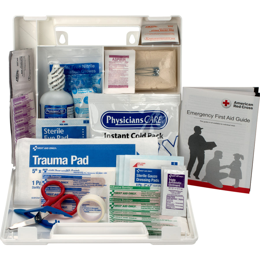 first-aid-only-25-person-bulk-first-aid-kit-107-x-pieces-for-25-x-individuals-25-height-x-84-width-x-9-depth-length-plastic-case-1-each_fao223ufao - 2