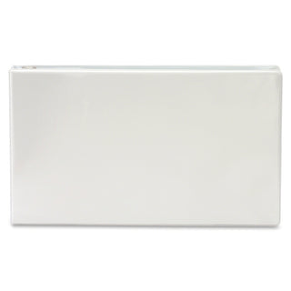 Business Source Tabloid-size Round Ring Reference Binder - 2" Binder Capacity - Tabloid - 11" x 17" Sheet Size - Round Ring Fastener(s) - White - Recycled - Durable, Clear Overlay - 1 Each