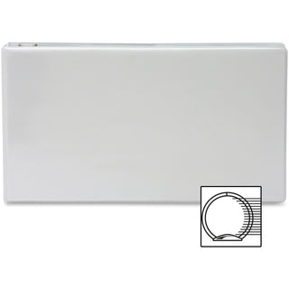 Business Source Tabloid-size Round Ring Reference Binder - 3" Binder Capacity - Tabloid - 11" x 17" Sheet Size - Round Ring Fastener(s) - White - Recycled - Durable, Clear Overlay - 1 Each