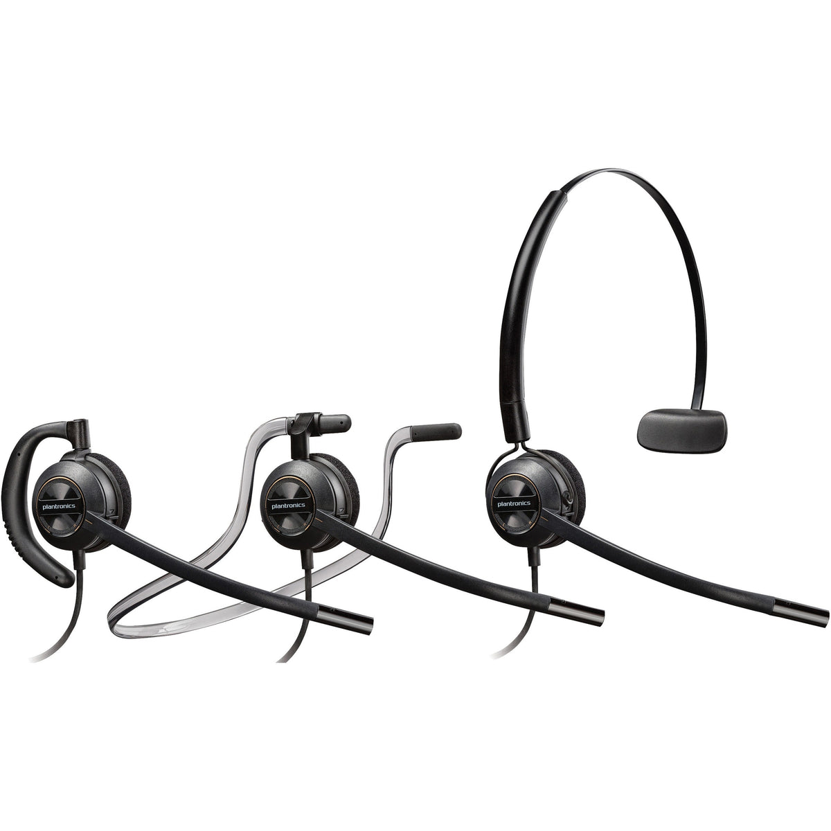 EncorePro 540 Monaural Convertible Headset, Black
