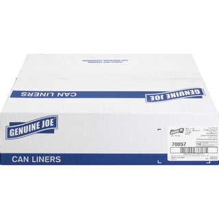 Genuine Joe Slim Jim 23-gallon Can Liners - Medium Size - 23 gal Capacity - 28.50" Width x 43" Length - Low Density - Black - 1/Carton - 150 Per Box - Office Waste, Food - Recycled