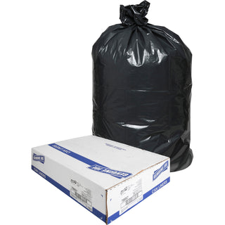 genuine-joe-slim-jim-23-gallon-can-liners-medium-size-23-gal-capacity-2850-width-x-43-length-low-density-black-1-carton-150-per-box-office-waste-food-recycled_gjo70057 - 1