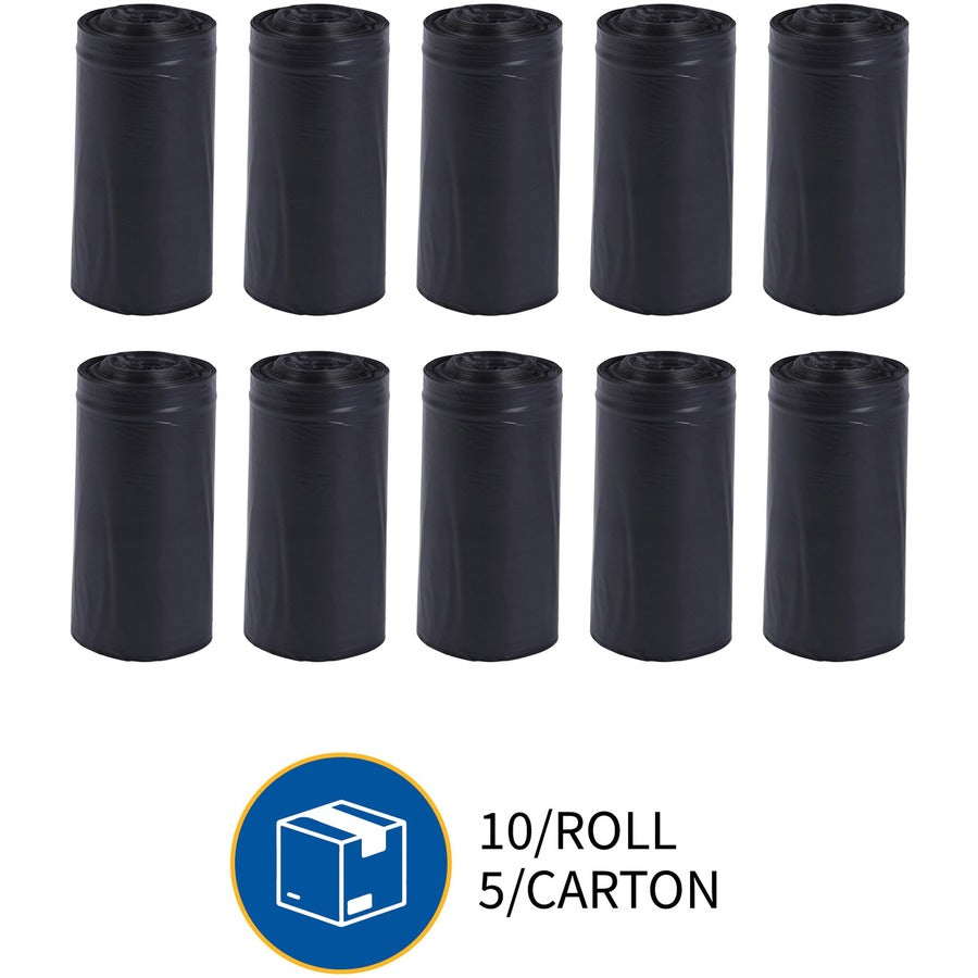 genuine-joe-slim-jim-23-gallon-can-liners-medium-size-23-gal-capacity-2850-width-x-43-length-low-density-black-1-carton-150-per-box-office-waste-food-recycled_gjo70057 - 7