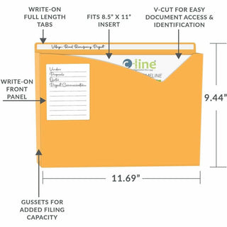 Write-On Poly File Jackets, Straight Tab, Letter Size, Assorted Colors, 10/Pack