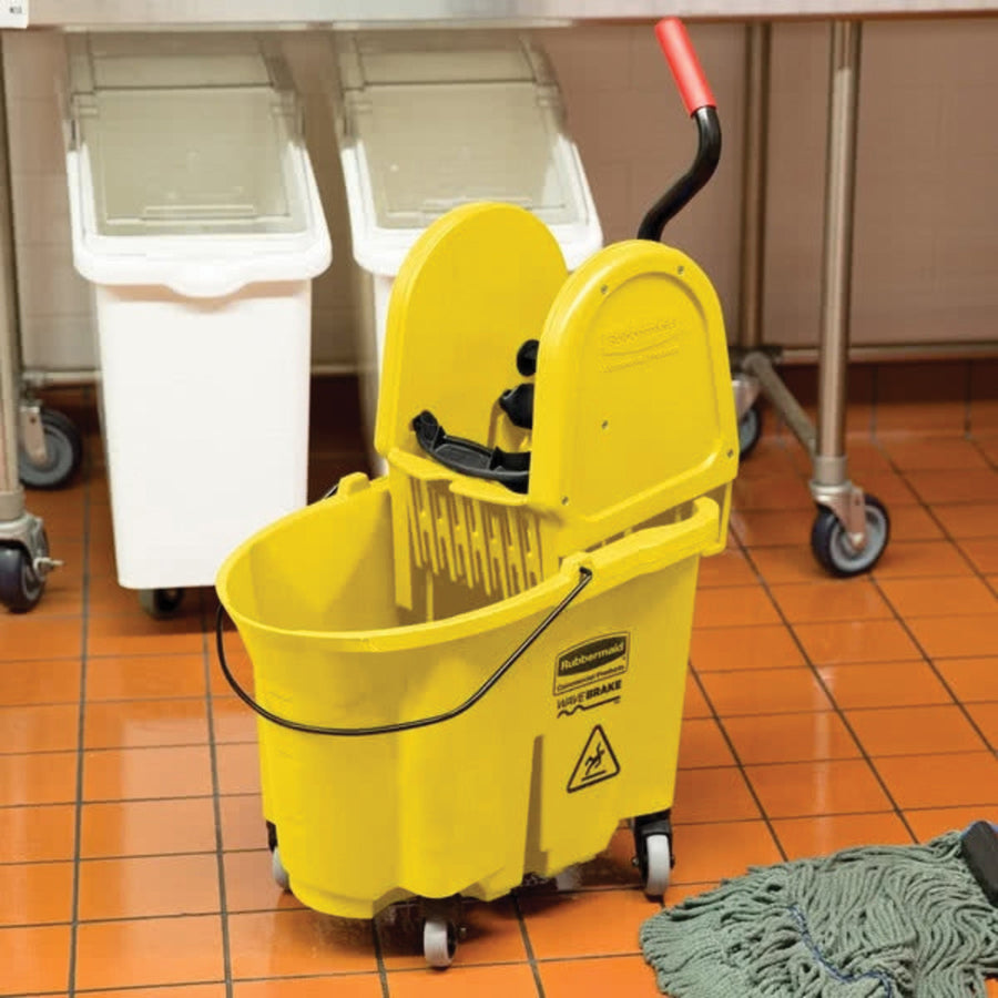 Rubbermaid WaveBrake Down Press Combo Mop Bucket, Sold as 1 Each - 3