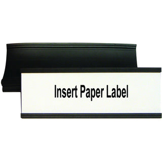 MasterVision Black Magnetic Data Cards - Support 2" x 6" Media - 10 / Bag - Black - 