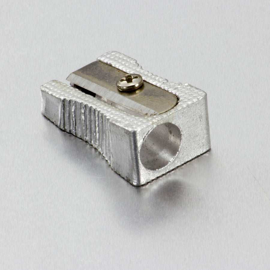 Officemate Achieva Pencil Sharpeners - Handheld - Metal, Aluminum - Metallic Silver - 4 / Pack