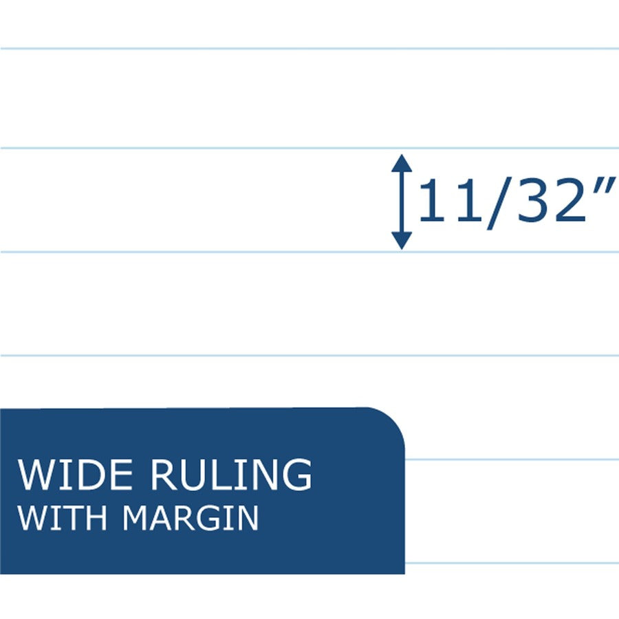Roaring Spring Blue Book 8-sheet Exam Booklet - 8 Sheets - Stapled - Ruled Margin - 15 lb Basis Weight - 7" x 8 1/2" - White Paper - Blue Cover - Dual Sided - 1 Each - 