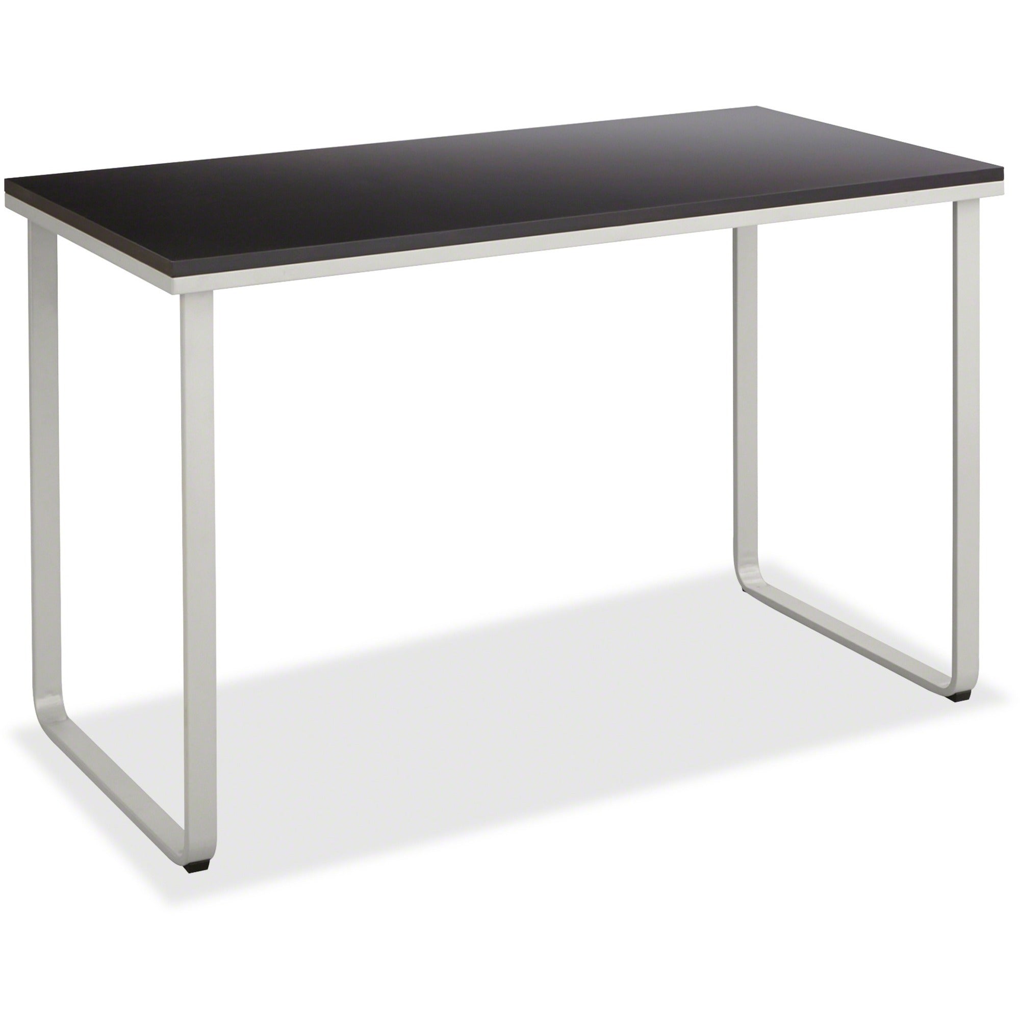 Steel Desk, 47.25" x 24" x 28.75", Black/Silver