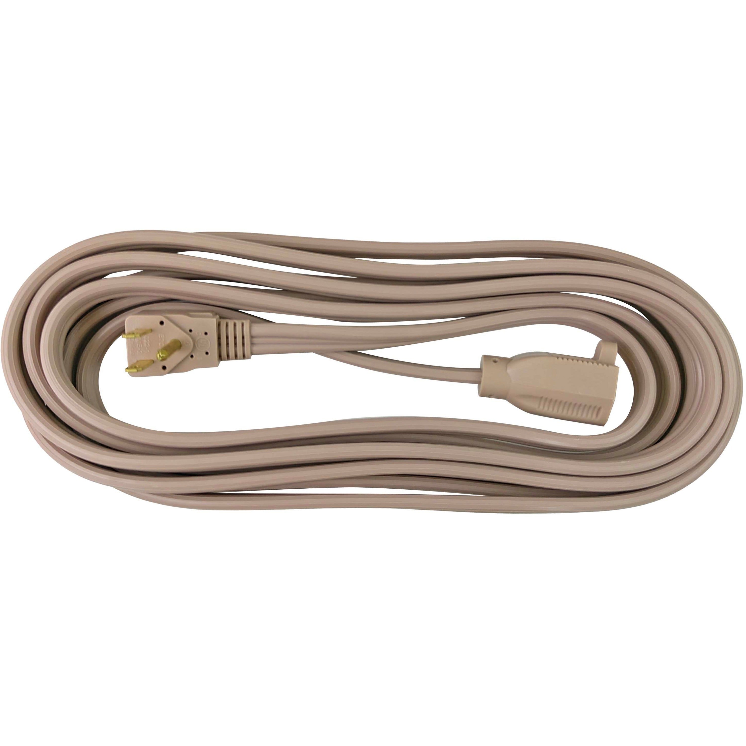 Compucessory Heavy Duty Indoor Extension Cord - 14 Gauge - 125 V AC15 A - Beige - 15 ft Cord Length - 1 - 